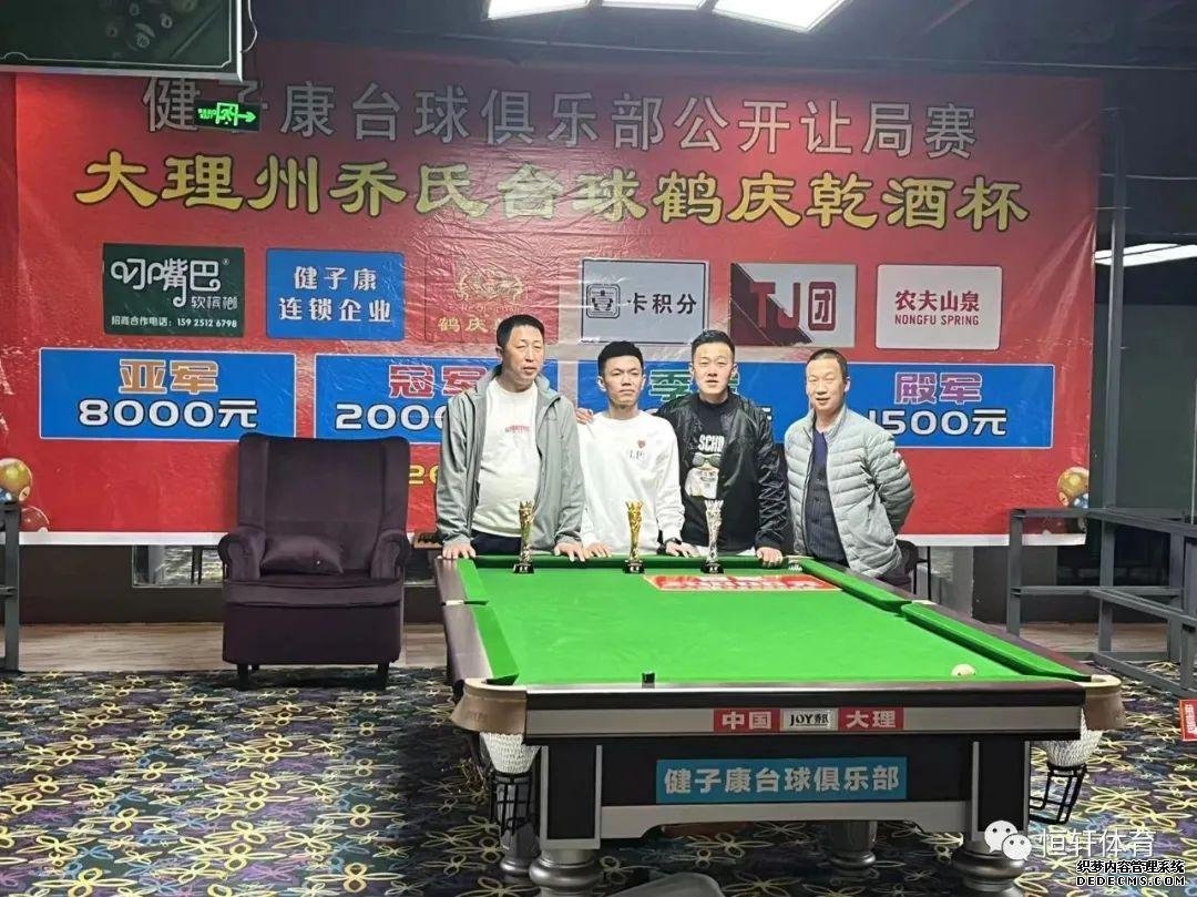 捷报 | 恭喜LP球员 熊军 夺得云南大理键之康台球俱乐部让