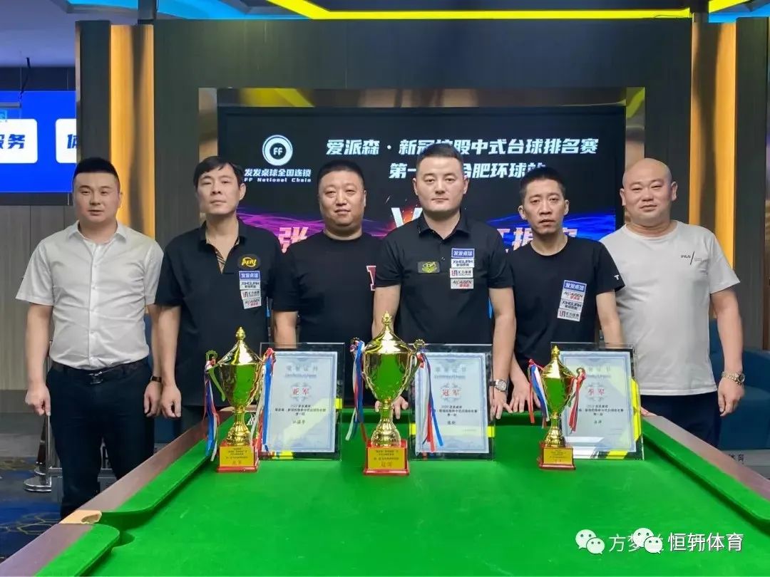 捷报 | 恭喜LP球员 张伦 荣获合肥发发桌球俱乐部中式台球