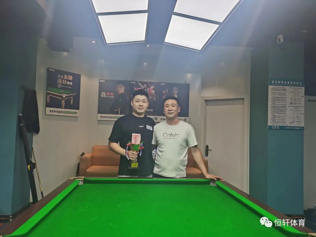捷报 | 恭喜LP球员 杨宇昊 荣获讷河市乔氏台球旗舰店中式